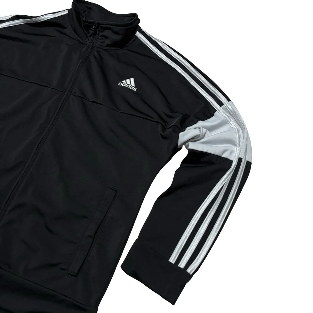 adidas Youth Boys Zip Up Track Jacket Size Large 21 x 25